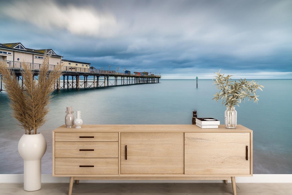 Teignmouth Pier Wall Mural by Gary Holpin