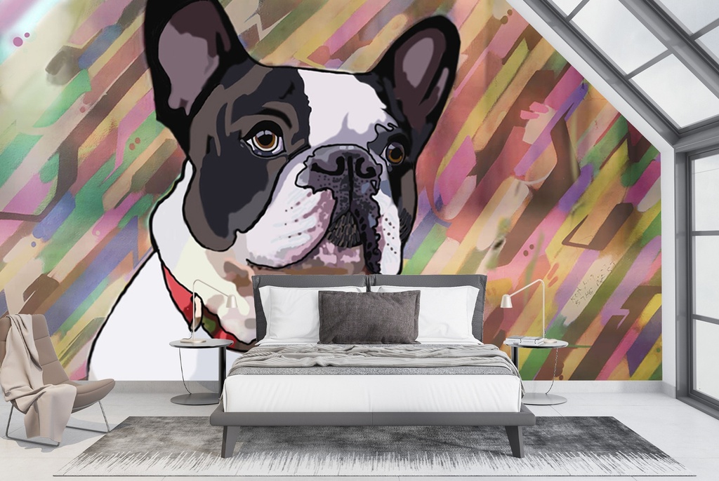 Frenchy Wall Mural by Jo Thompson