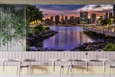 NYC Skyline at Twilight Wall Mural by Franklin Kearney