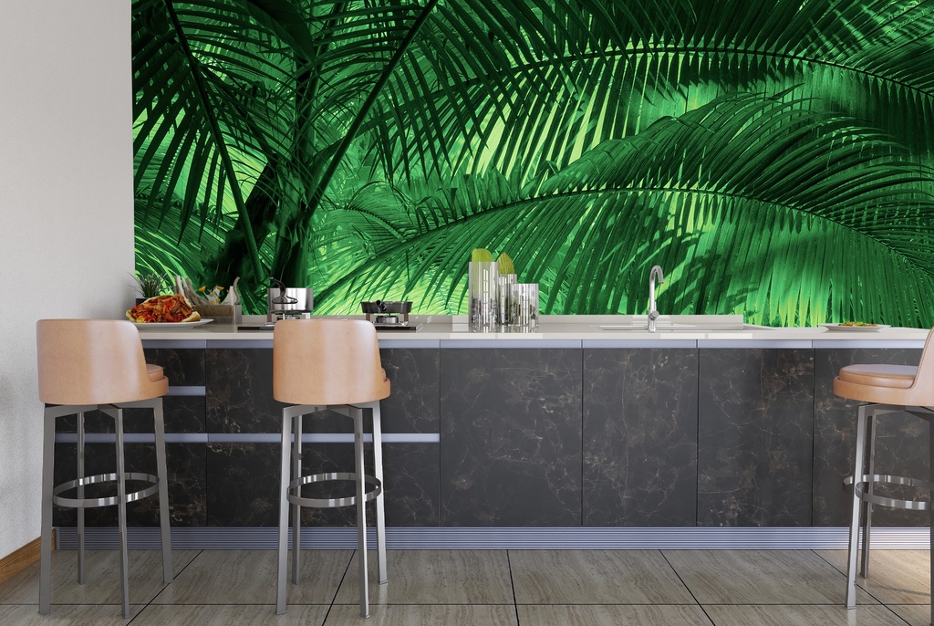 Sunkissed Palms Wall Mural by Don Schwartz
