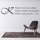 Kindness Lao Tzu Quote Wall Sticker