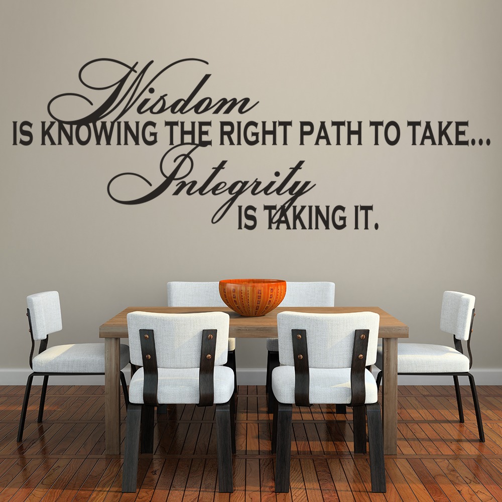 Wisdom And Integrity Inspiration Wall Sticker