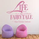 Fairytale Hans Christian Andersen Quote Wall Sticker