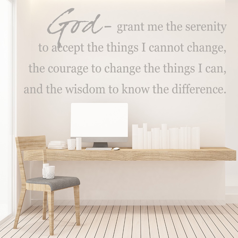 God Grant Me The Serenity Bible Verse Wall Sticker - Mod2