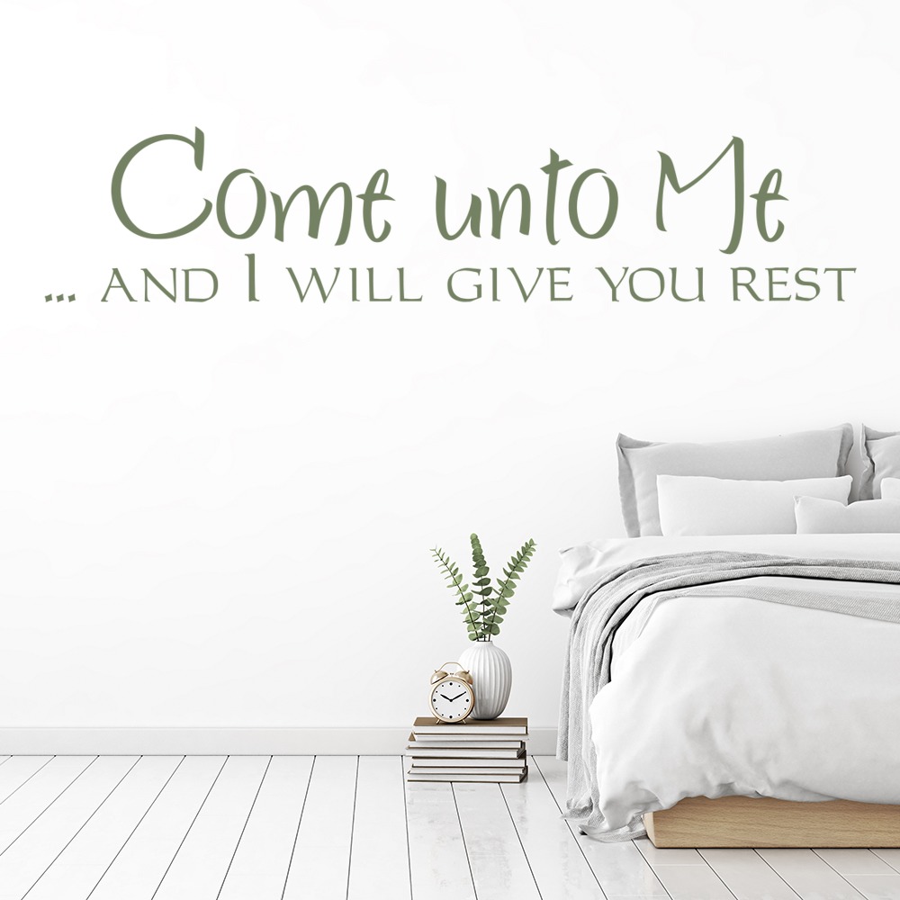 Come Unto Me Bible Verse Wall Sticker