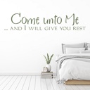 Come Unto Me Bible Verse Wall Sticker