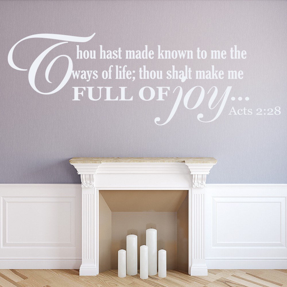 Full Of Joy Bible Verse Wall Sticker