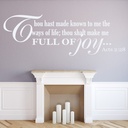 Full Of Joy Bible Verse Wall Sticker