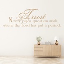 Trust Christian Quote Wall Sticker