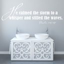 He Calmed The Storm Bible Verse Wall Sticker