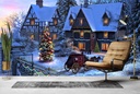 Home for Christmas Wall Mural by Dominic Davison