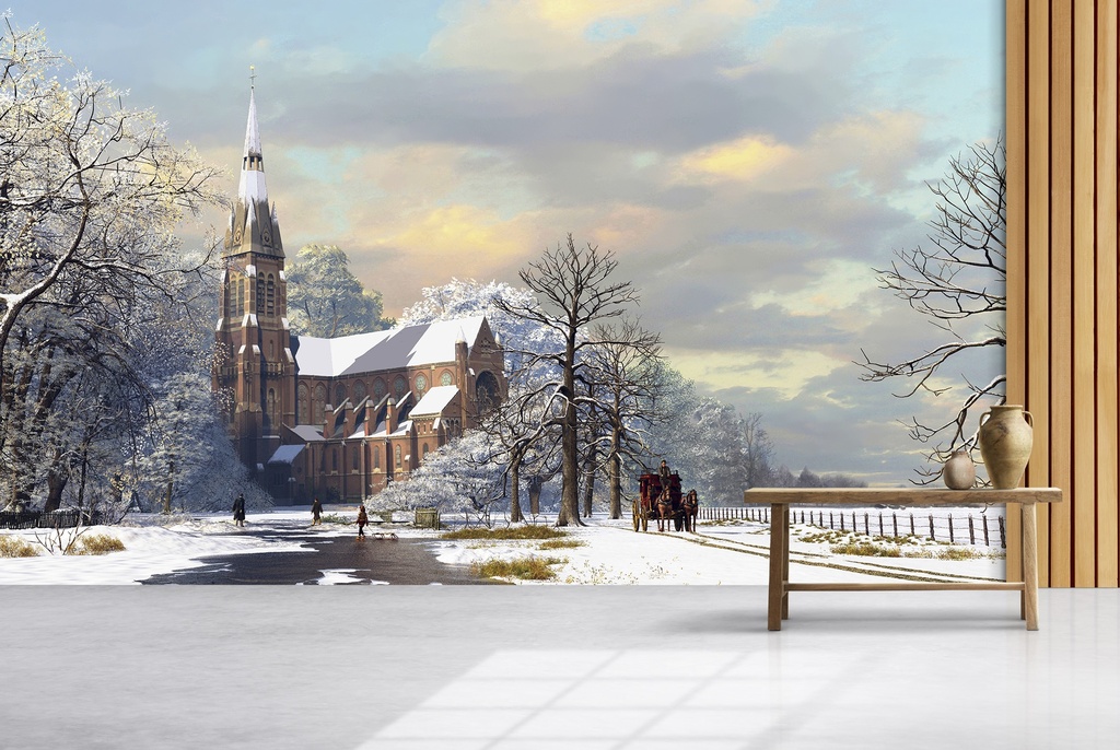 Winter Scene Wall Mural by Dominic Davison