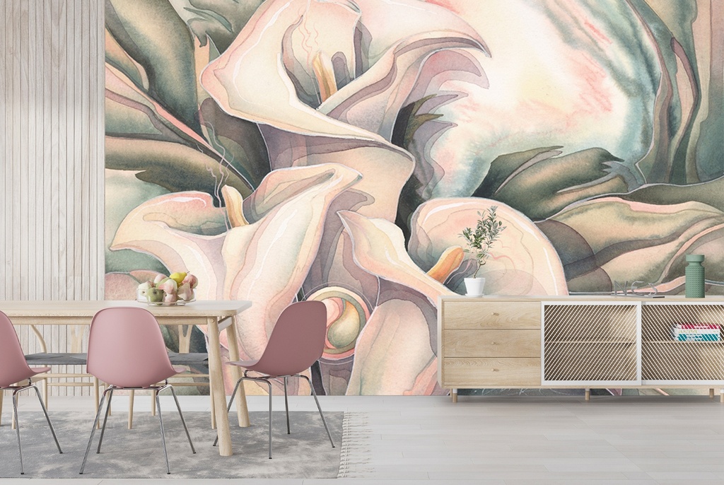 Delight in Love Wall Mural by Jody Bergsma