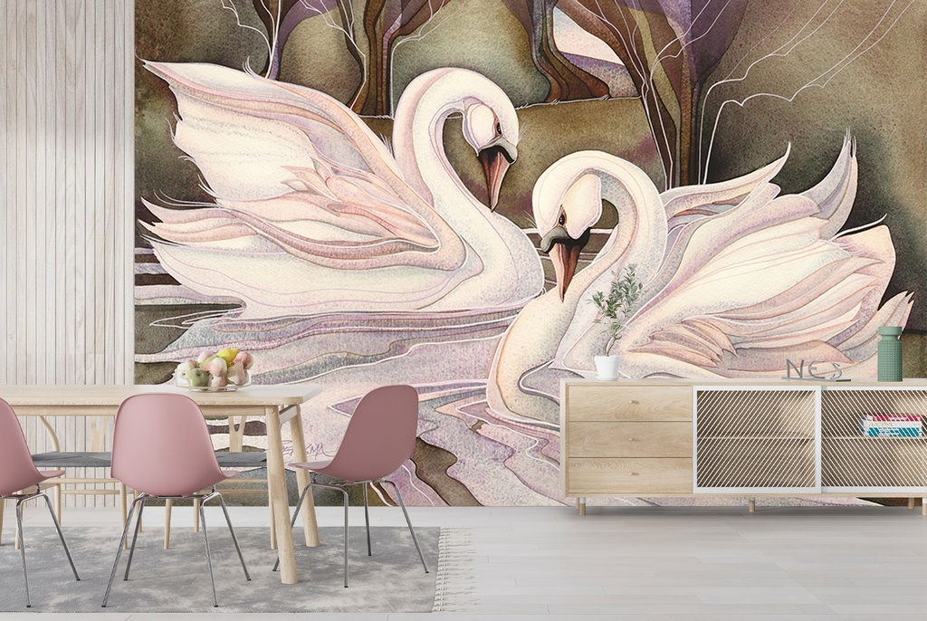 Together Through Life Wall Mural by Jody Bergsma