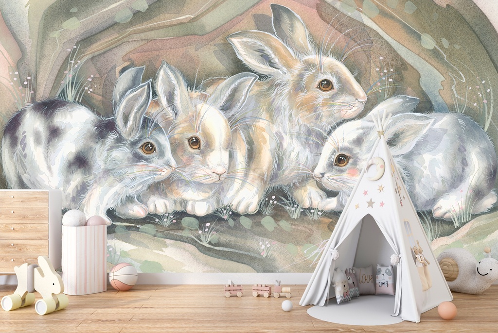 Hoppiness is Meant to be Shared Wall Mural by Jody Bergsma