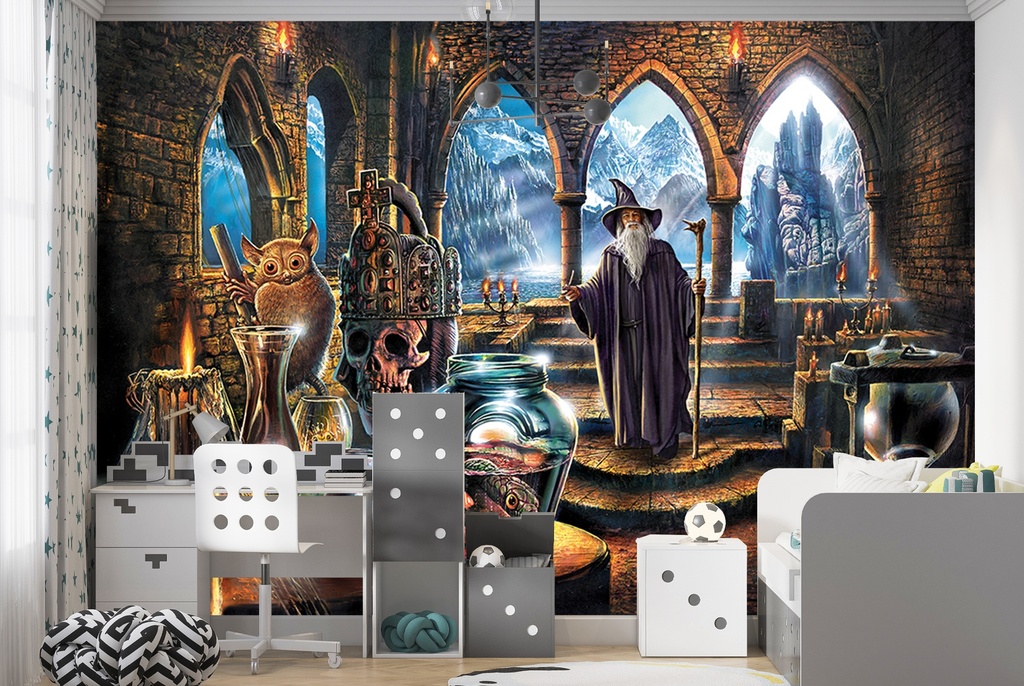 The Wizard's Castle Wall Mural by Steve Crisp