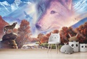 Wolf Rock Wall Mural by Steve Crisp
