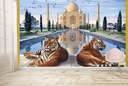 Taj Mahal Tigers Wall Mural by Steve Crisp