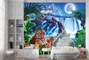 Tiger Moon Wall Mural by Steve Crisp