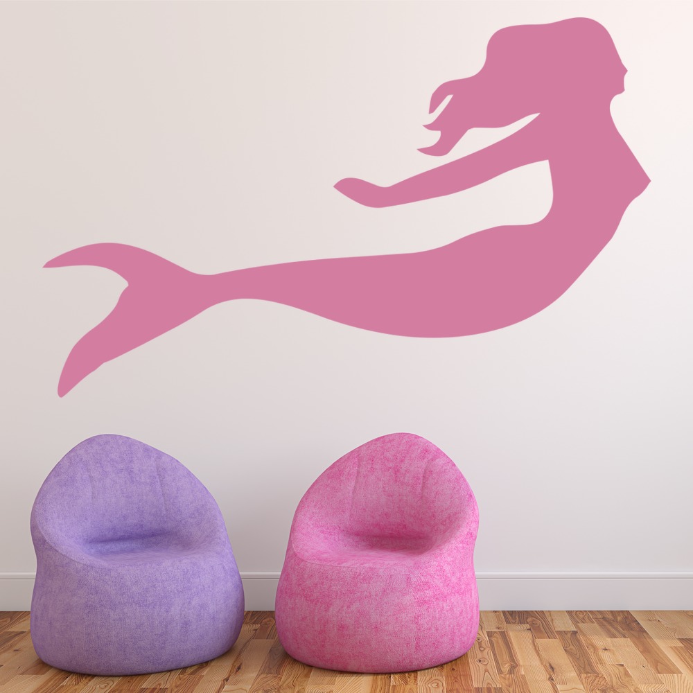 Swimming Mermaid Fairytale Fantasy Wall Sticker
