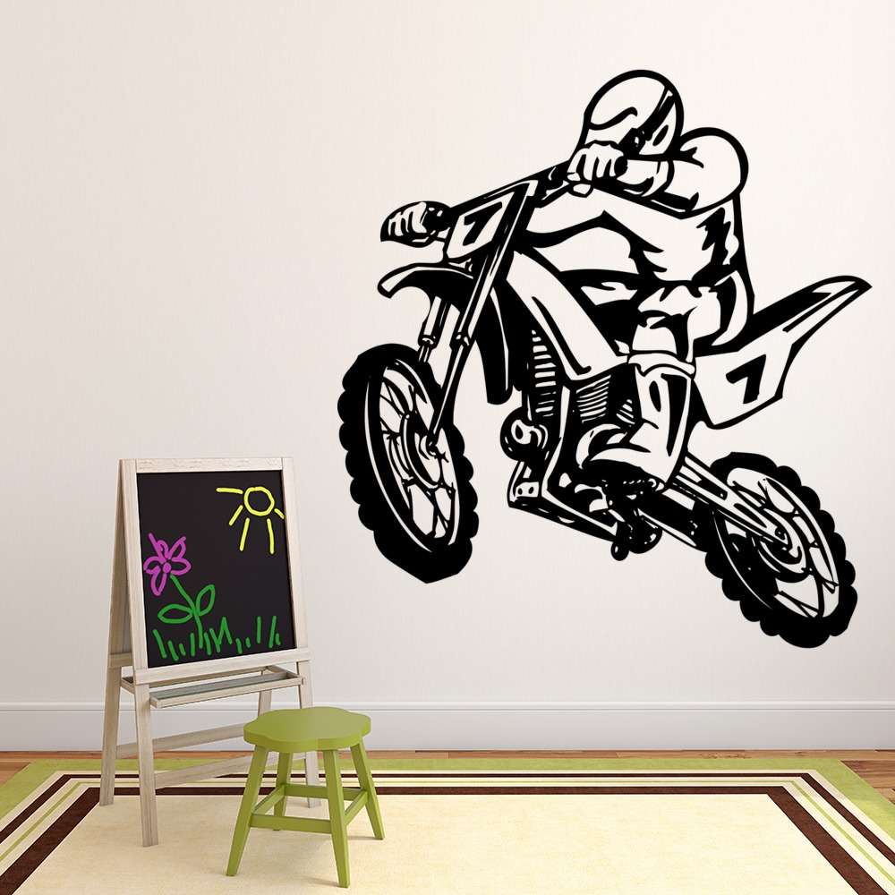 Dirt Bike Stunt Motocross Wall Sticker