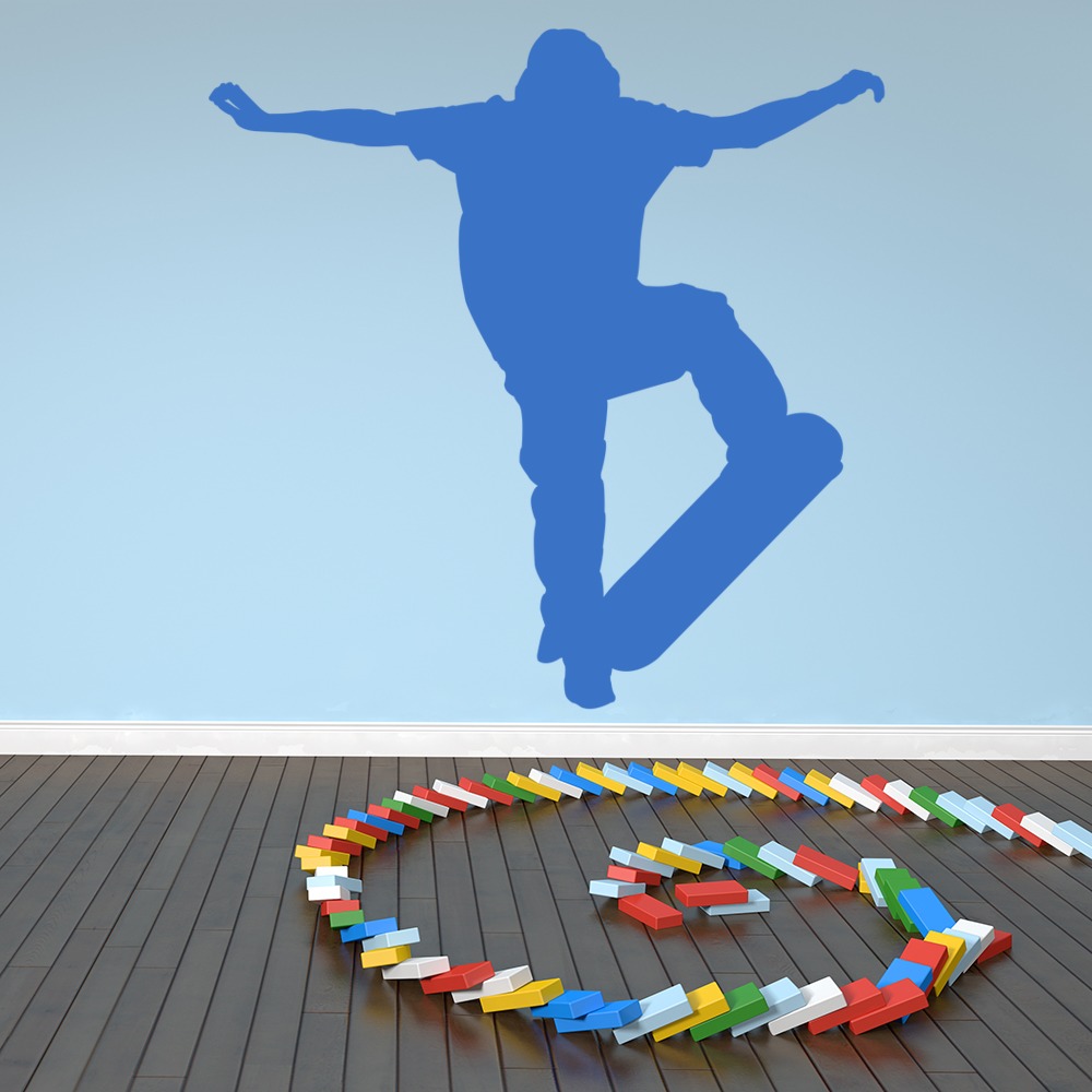 Skateboard Flip Extreme Sport Wall Sticker