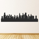 Chicago Illinois USA City Skyline Wall Sticker - Mod8