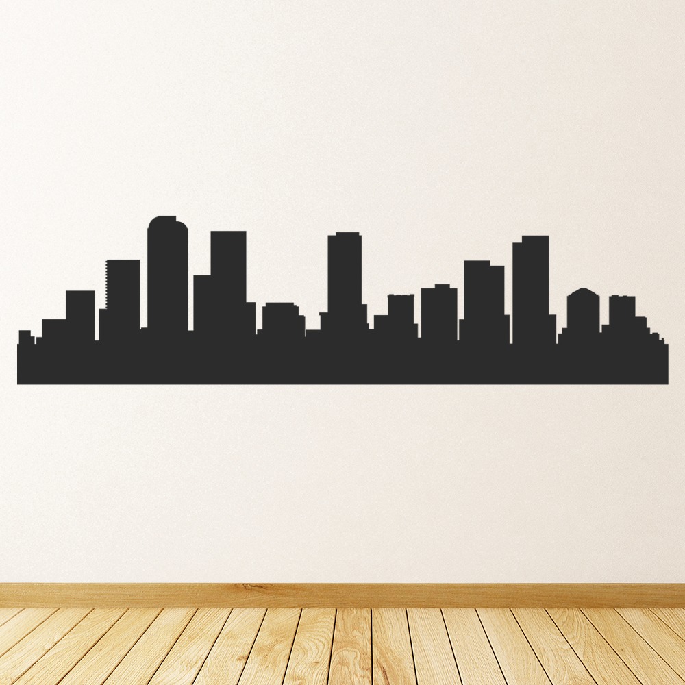 Denver Colorado City Skyline USA Wall Sticker