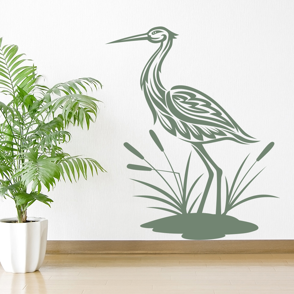 Heron Bird Wall Sticker