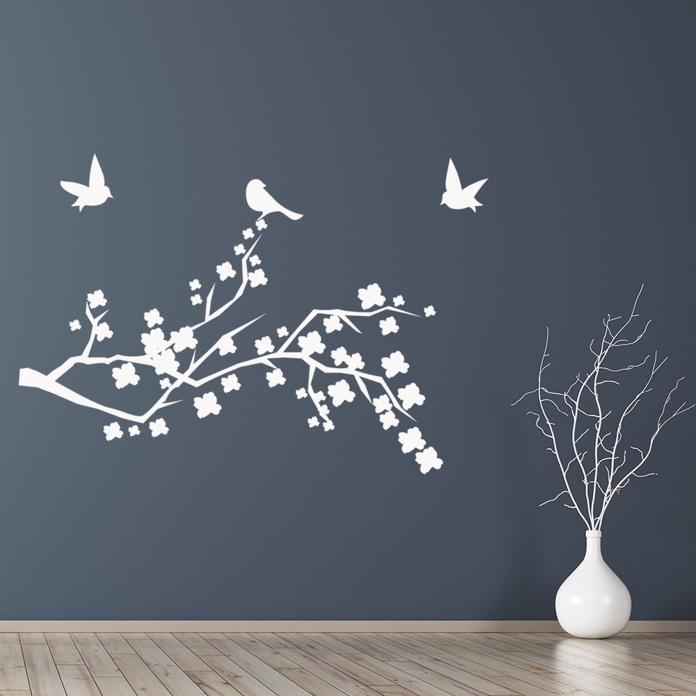 Birds Floral Branch Wall Sticker