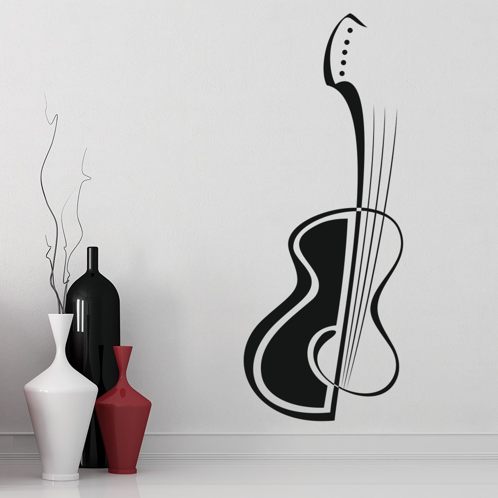 Abstract Guitar Music Wall Sticker