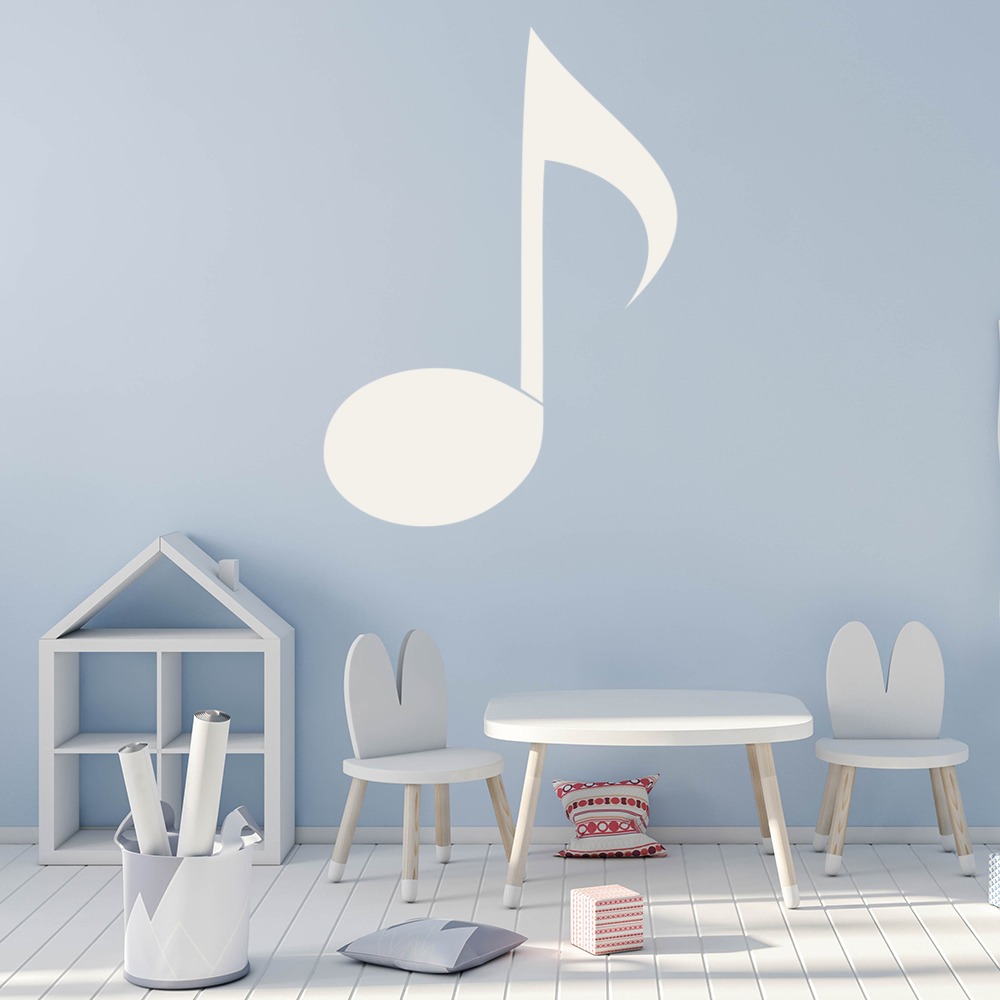 Single Quaver Musical Notes Wall Sticker