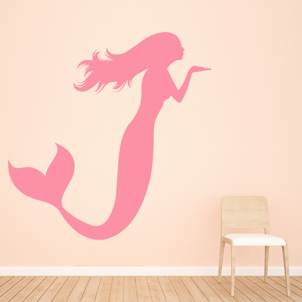 Mermaid Kiss Fairytale Wall Sticker