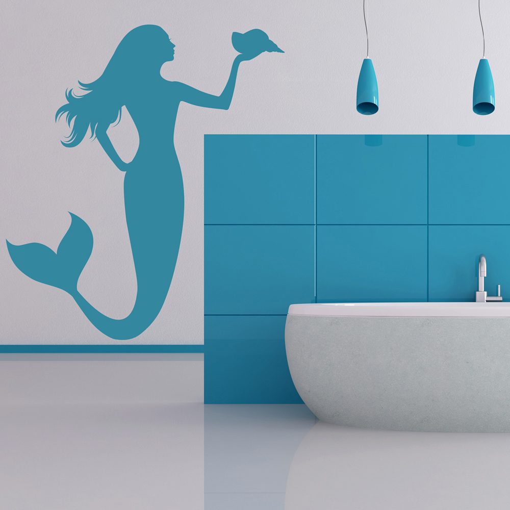 Fairytale Mermaid Wall Sticker - Mod1