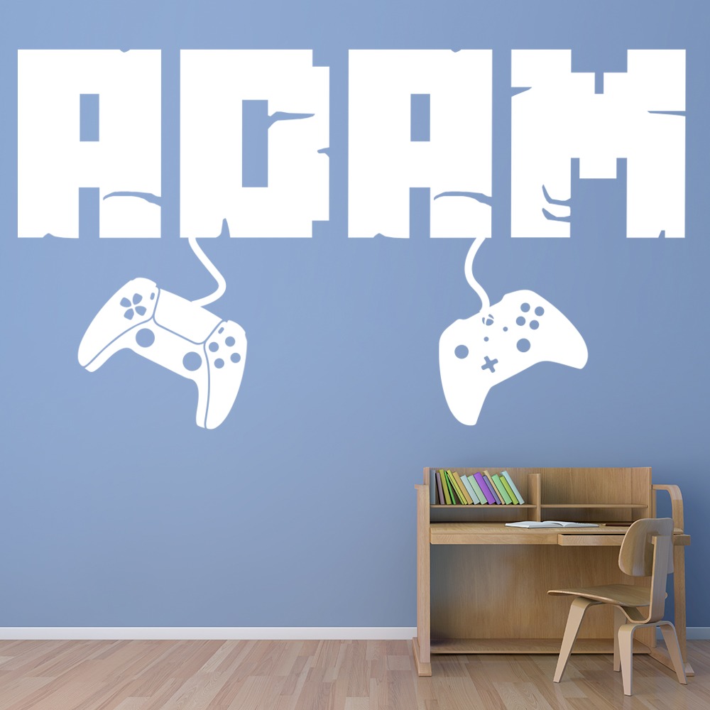 Gaming Personalised Name Wall Sticker