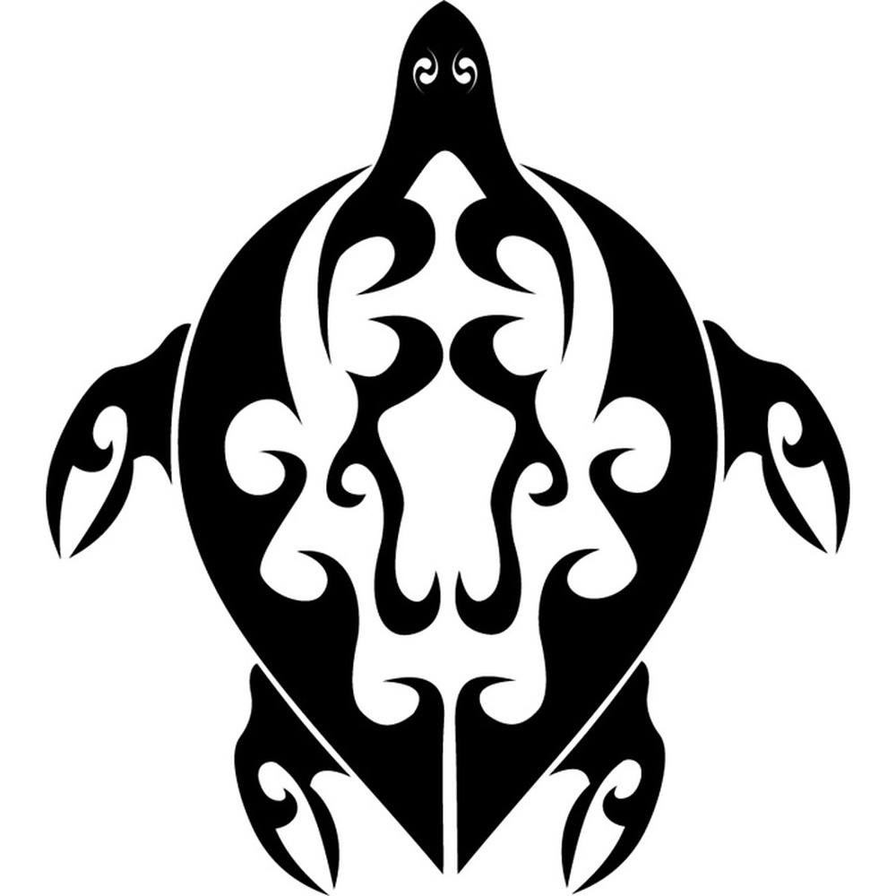 Turtle Tribal Animals Wall Sticker