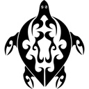 Turtle Tribal Animals Wall Sticker