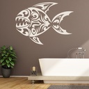 Piranha Fish Tribal Wall Sticker
