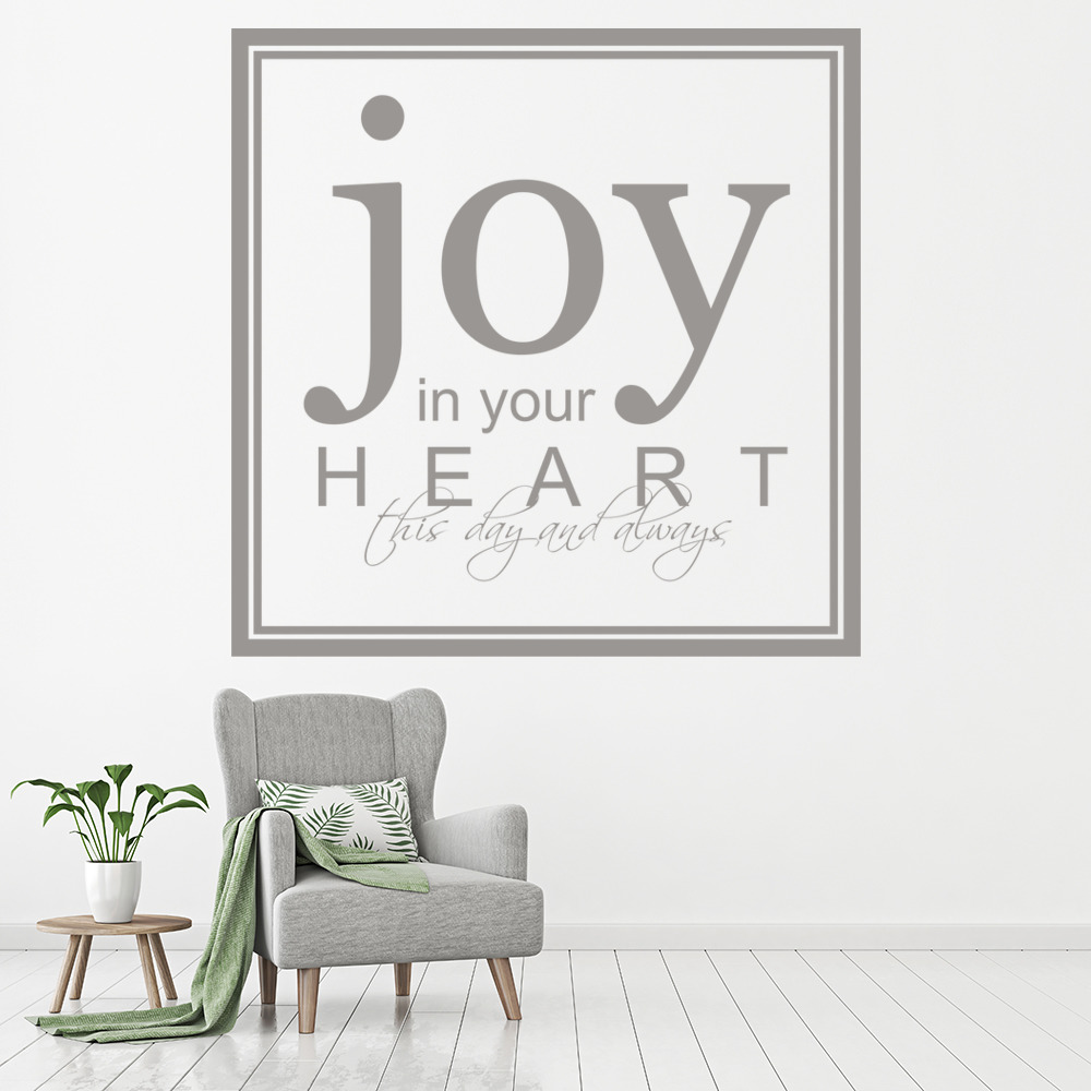 Joy This Day Love Quote Wall Sticker