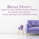 Being Happy Love Quote Wall Sticker