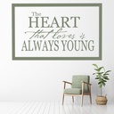 The Heart That Loves Love Quote Wall Sticker