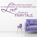 Fairytale Love Quote Wall Sticker