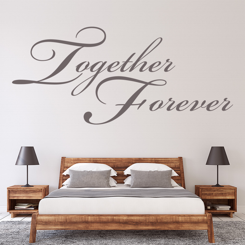 Together Forever Love Quote Wall Sticker - Mod6