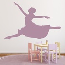 Ballerina Leap Ballet Dance Wall Sticker