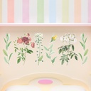 Leaves and posey set Floral Wall Sticker