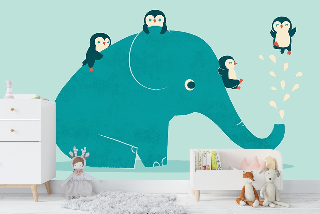 Waterslide Wall Mural by Jay Fleck