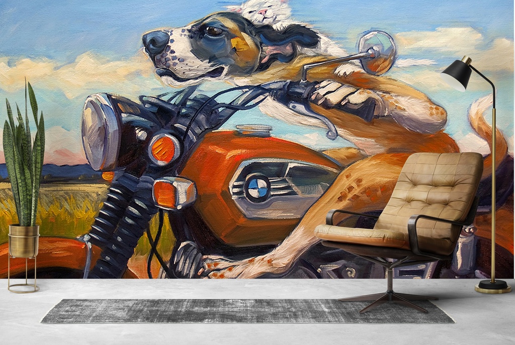 Fast and Furriest Wall Mural by CR Townsend