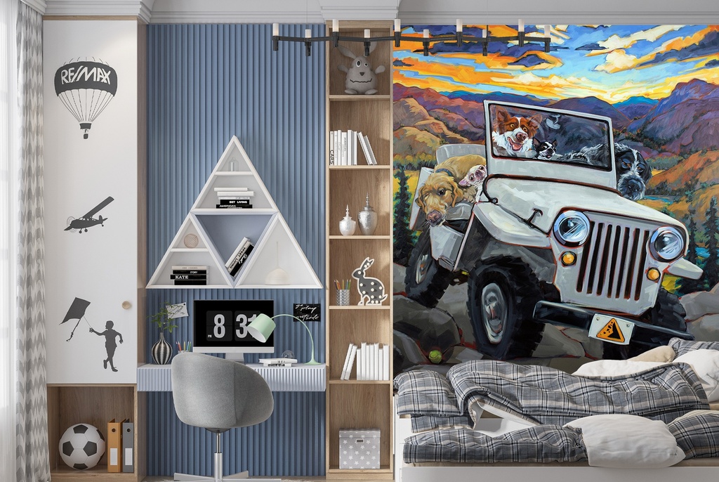 Watch For Falling Rocks Wall Mural by CR Townsend