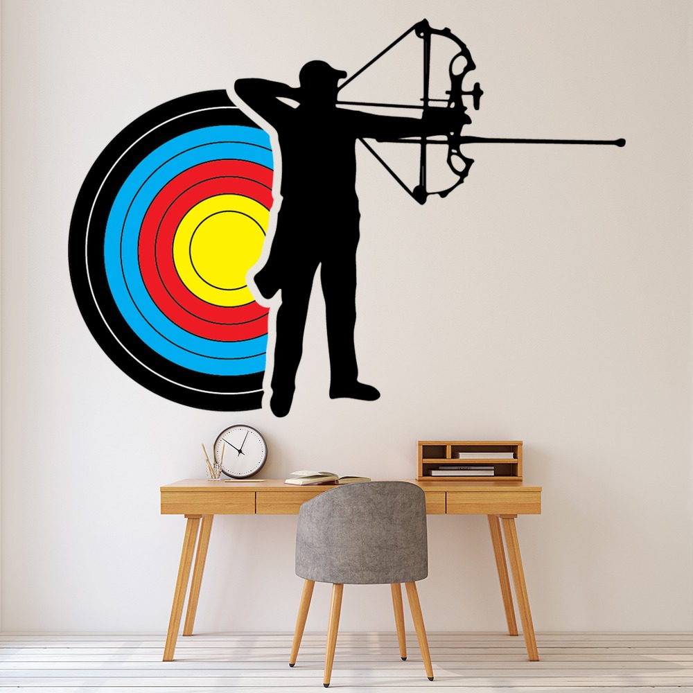 Crossbow & Target Archery Wall Sticker | Icon Wall Stickers