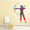 Paint Splash Archery Wall Sticker